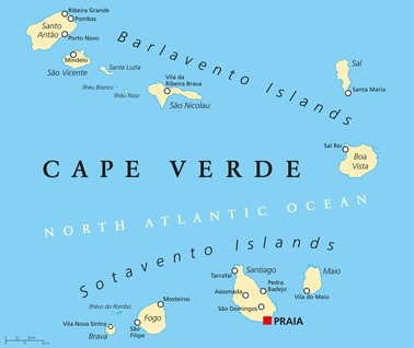 Kapverden Karte
