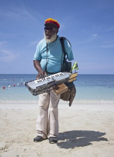 Reggae Mann am Strand